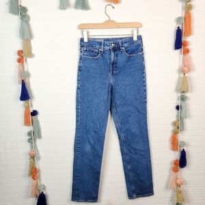 J. Crew High-rise full-length '90s classic-straight jean in Heartwood wash